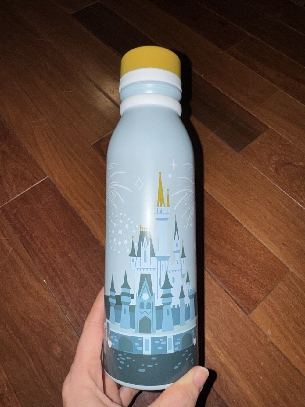 Walt Disney World 50th Castle Fireworks Color-Changing Water Bottle Hallmark